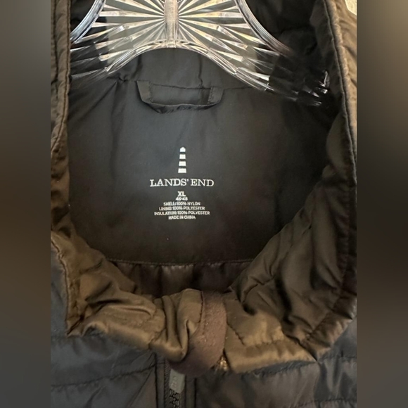 Lands End Black Vest - Picture 3 of 5